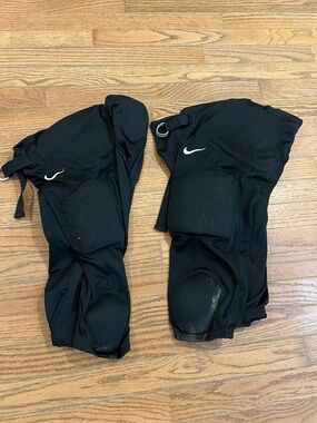 Nike Dri-FIT Youth Football Practice Pants w/ Pads Black Size L (2 Pairs)